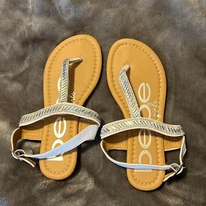 Bebe girls bling sandals